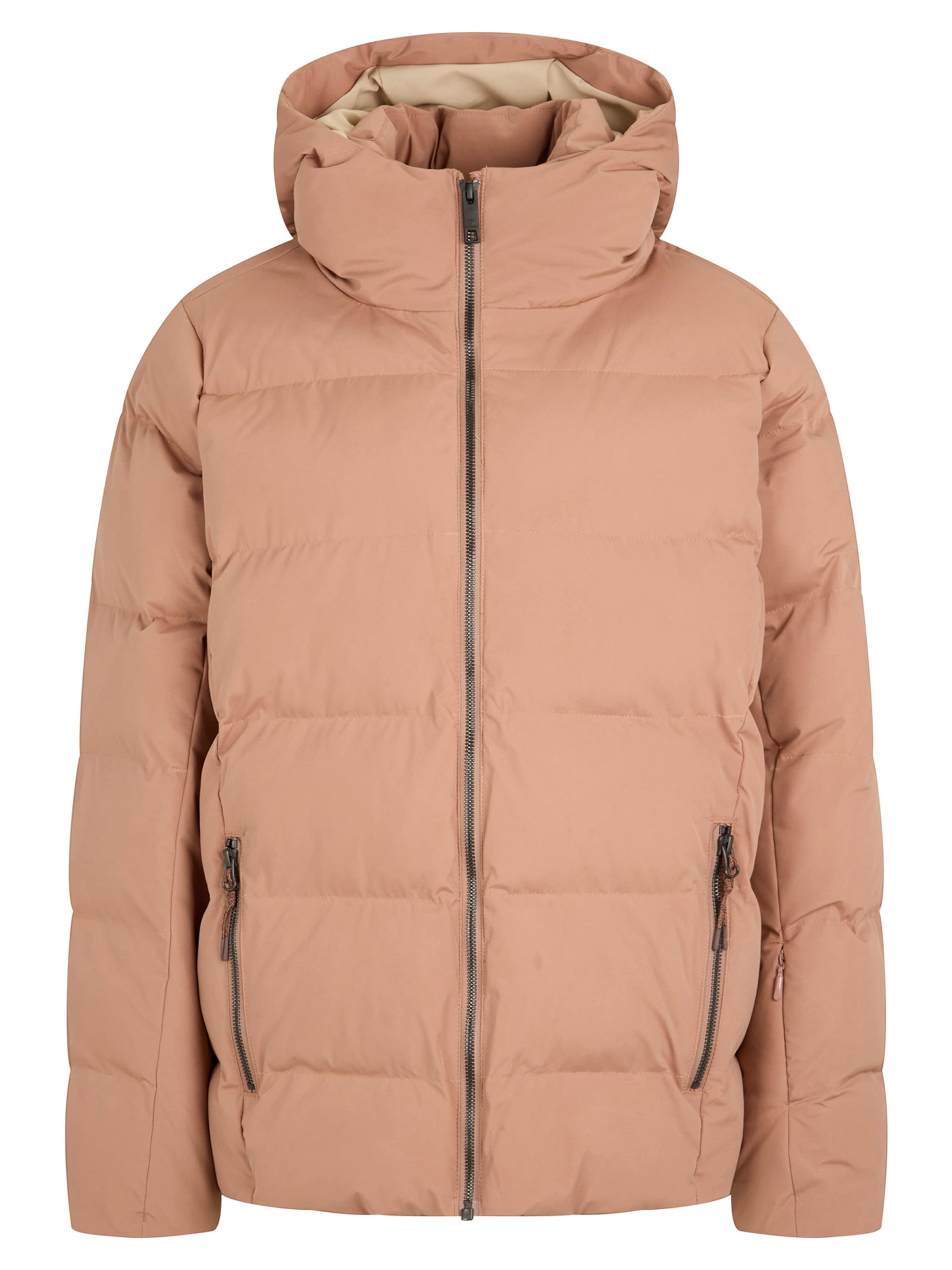 ZIENER Athletic Jacket 'TRAVA-Z' in Brown: front