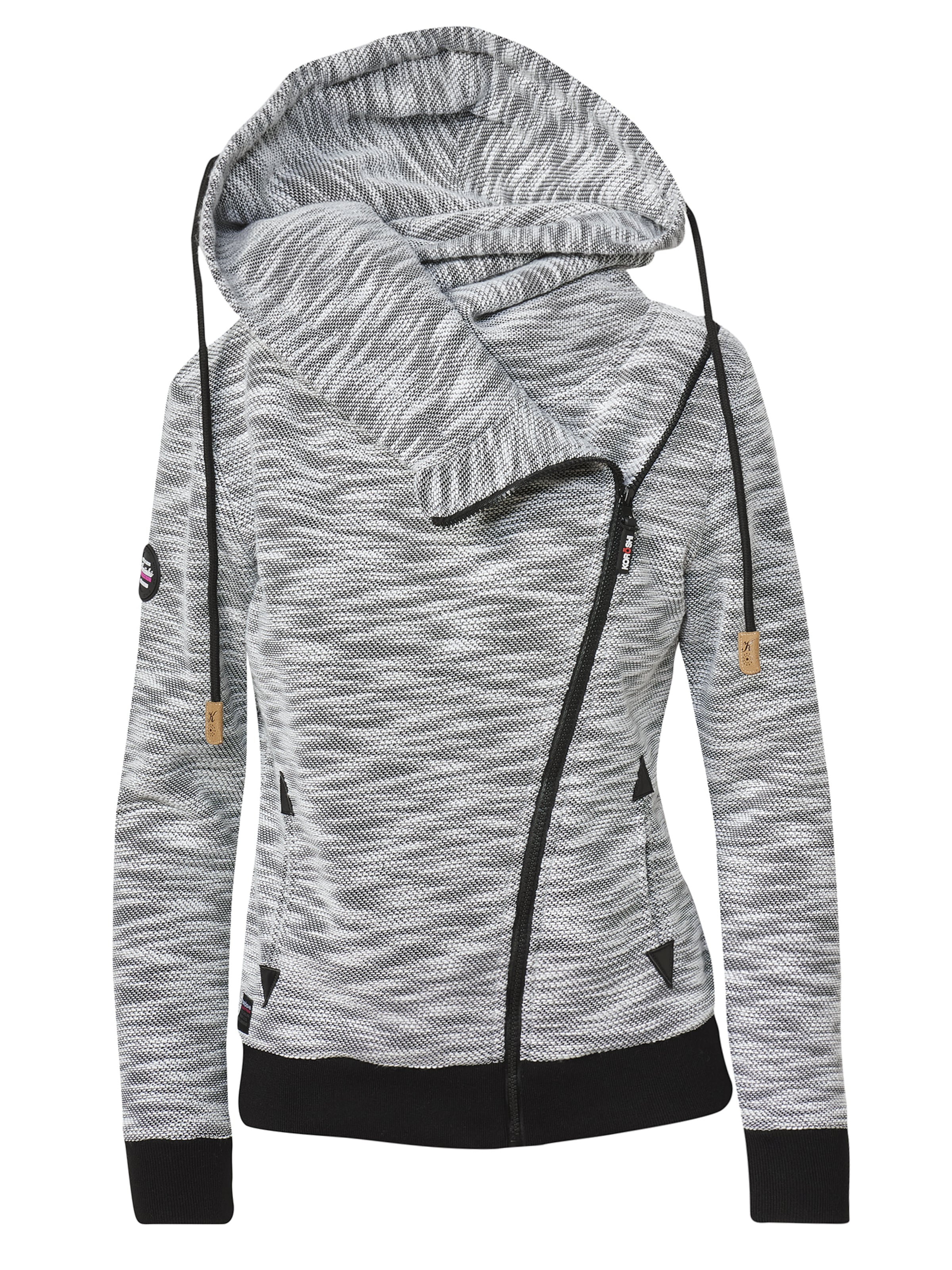 KOROSHI Bluza rozpinana w kolorze szary: przód