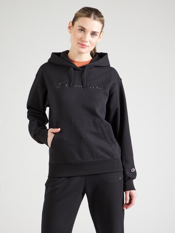 Champion Authentic Athletic Apparel Sweatshirt in Black: front
