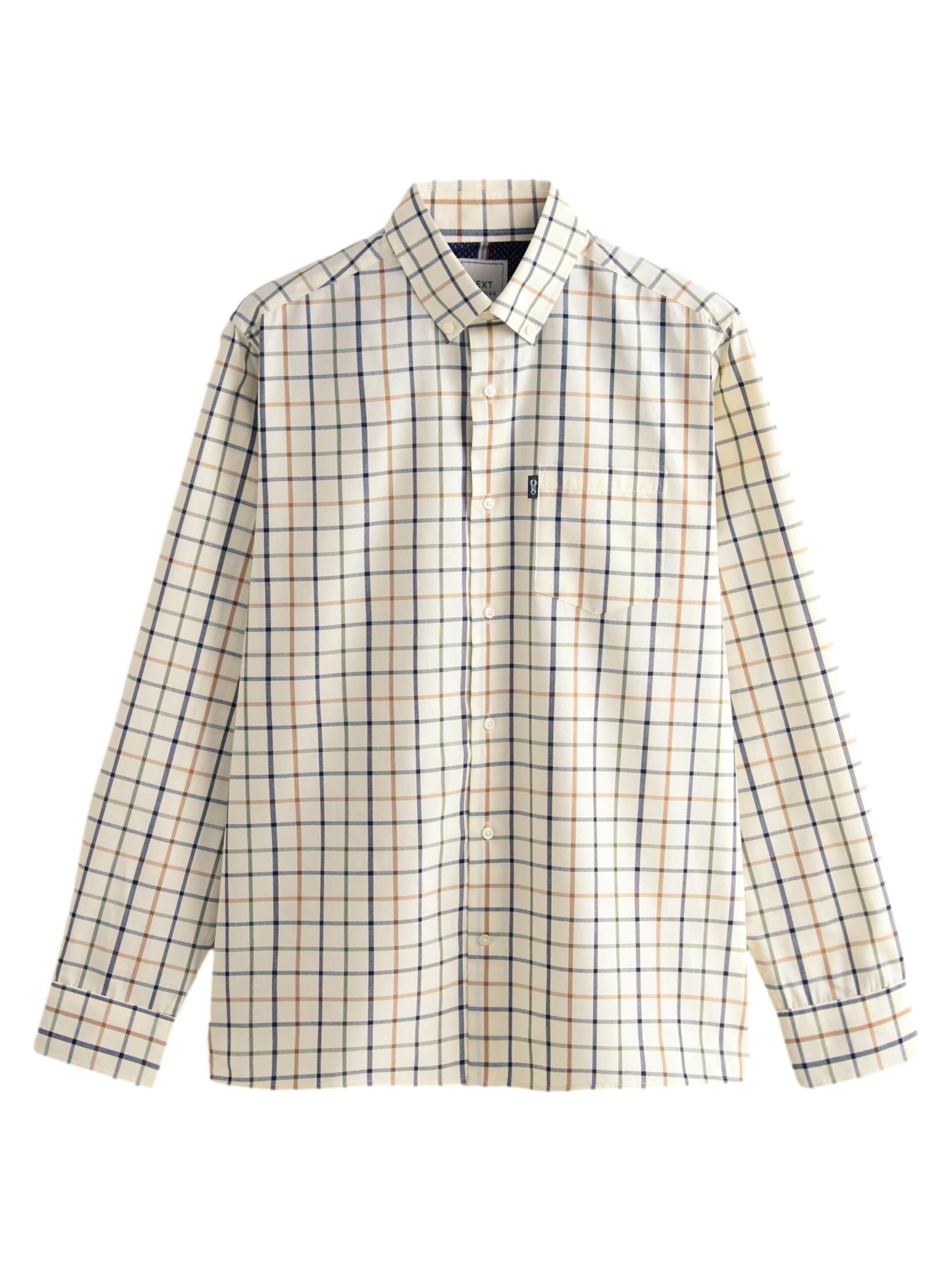 Next Regular Fit Hemd in Beige: Vorderseite