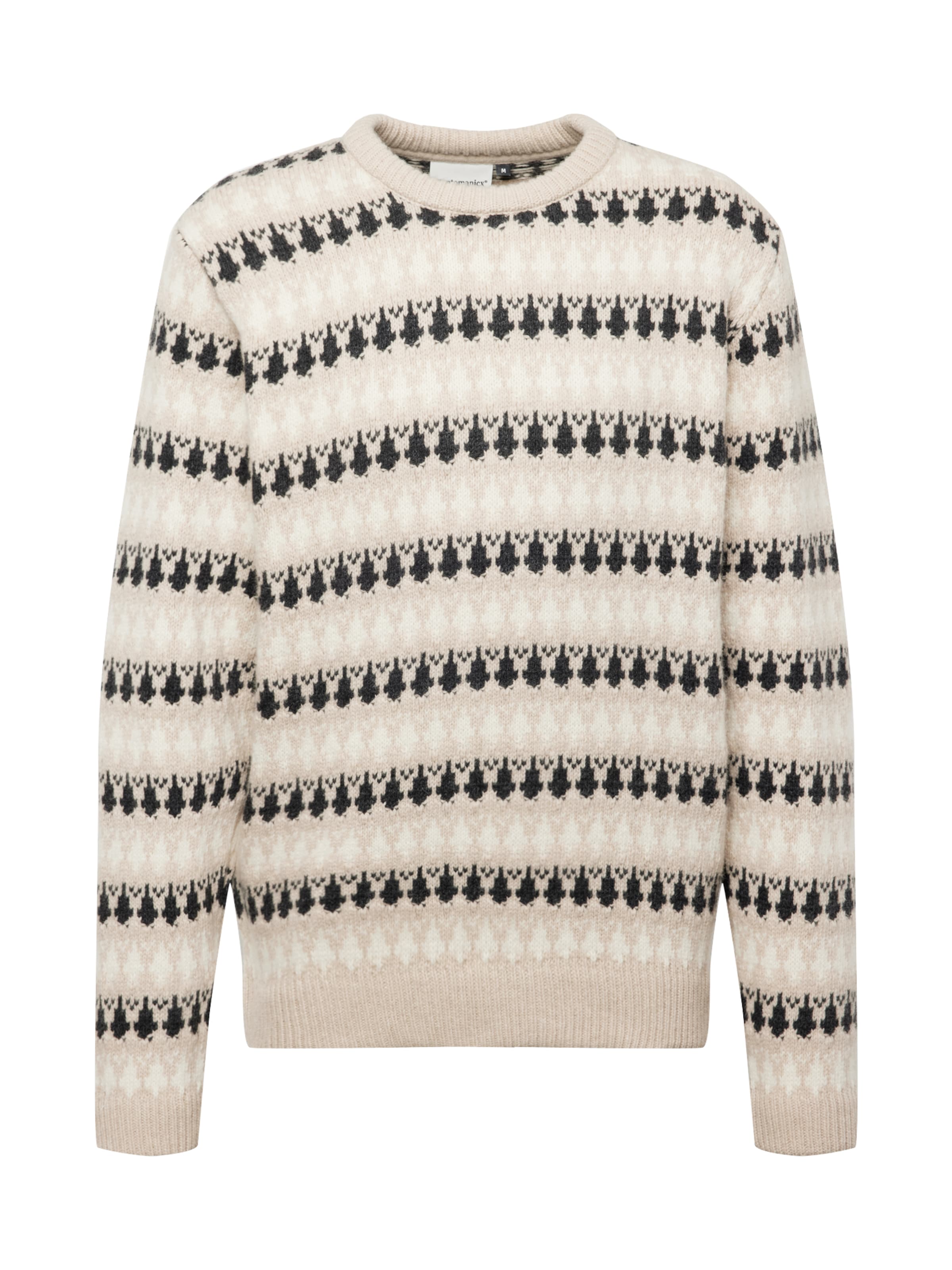 Cleptomanicx Sweater 'Trio' in Brown: front