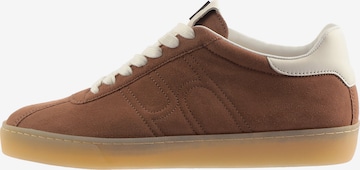 Baskets basses Högl en marron : devant