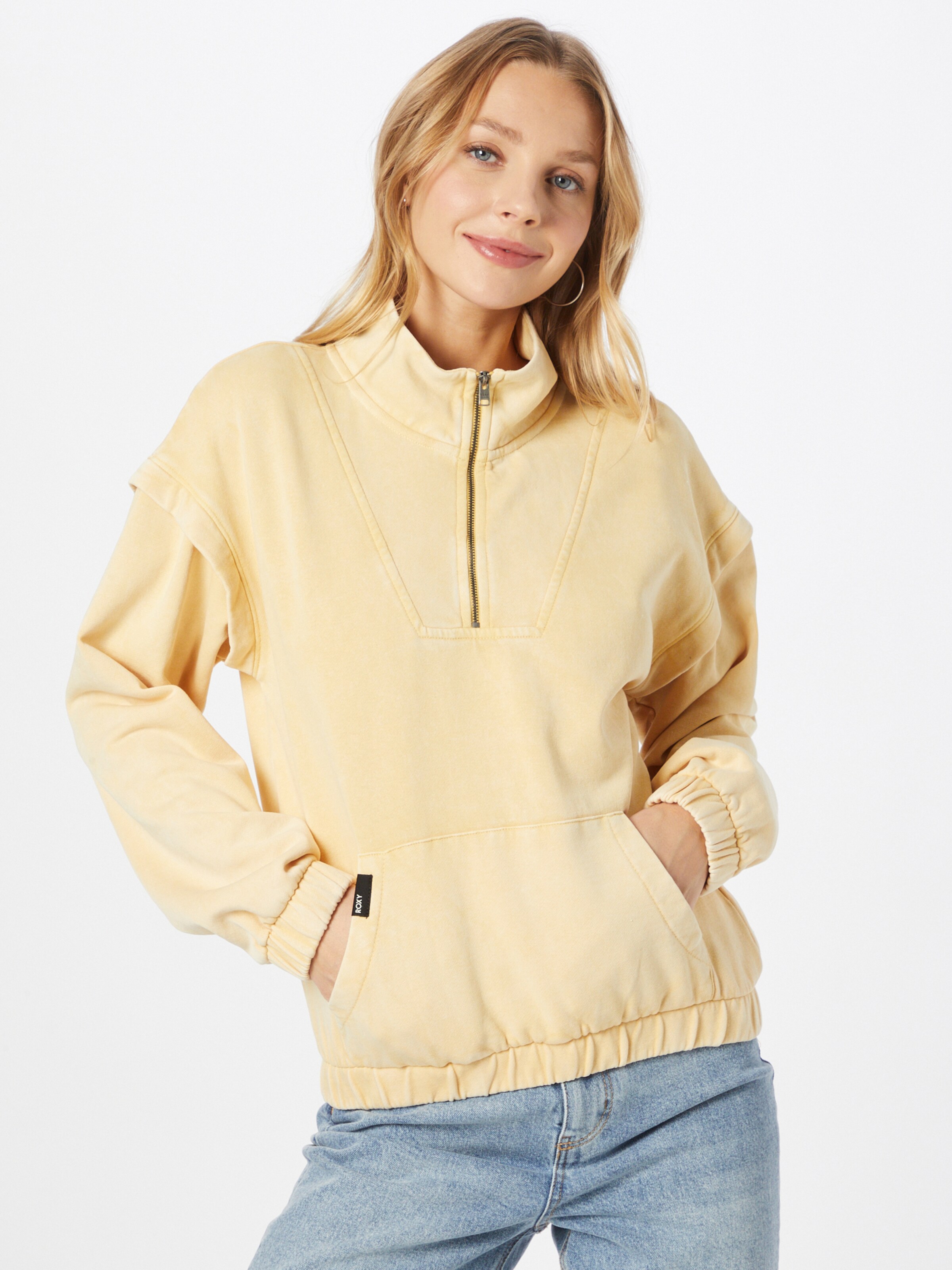 Frauen Sweat ROXY Sweatshirt 'LOCALS' in Gelb - GE61515 Frauen Sweat ROXY Sweatshirt 'LOCALS' in Gelb - GE61515