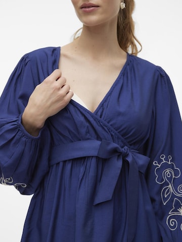 Robe 'Nanaz Tess' MAMALICIOUS en bleu