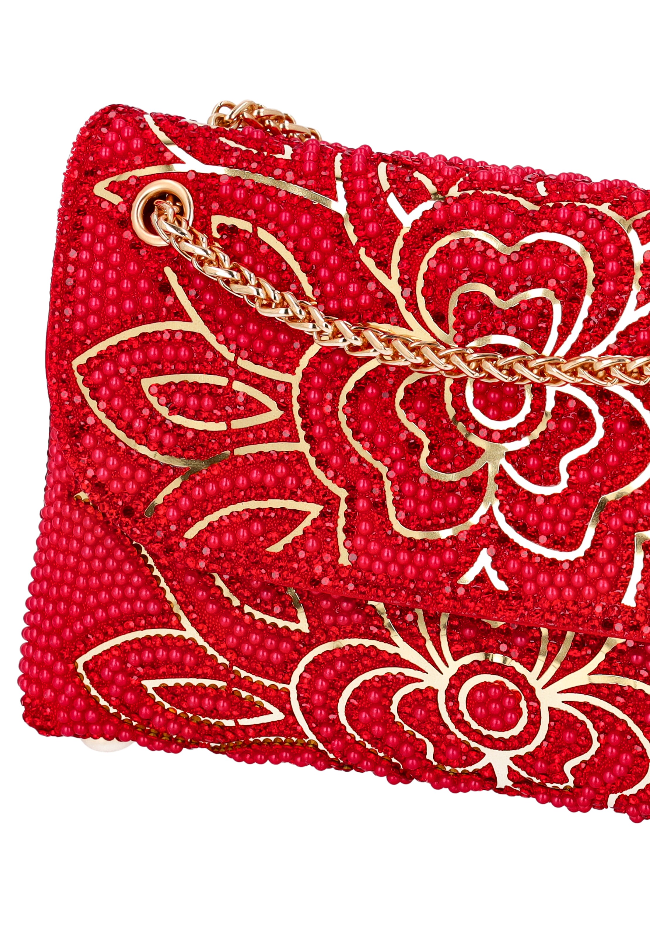 faina - Mala de ombro em vermelho