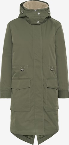 Part Two Parka zimowa w kolorze zielony: przód