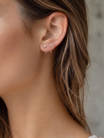 Kamakula Earrings 'Mini C' in Silver