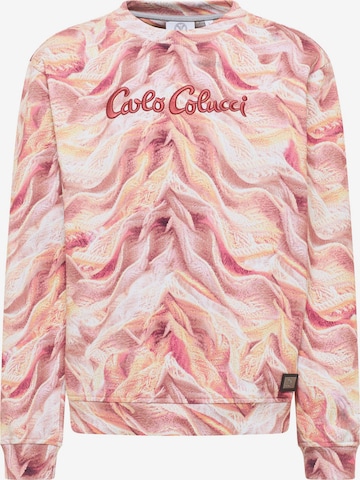 Carlo Colucci Sweatshirt 'Dotti' in Pink: Vorderseite