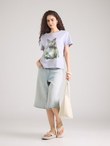 T-shirt 'Kimono Cat' EINSTEIN & NEWTON en violet