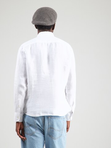 Hackett London Средняя посадка Рубашка в Белый