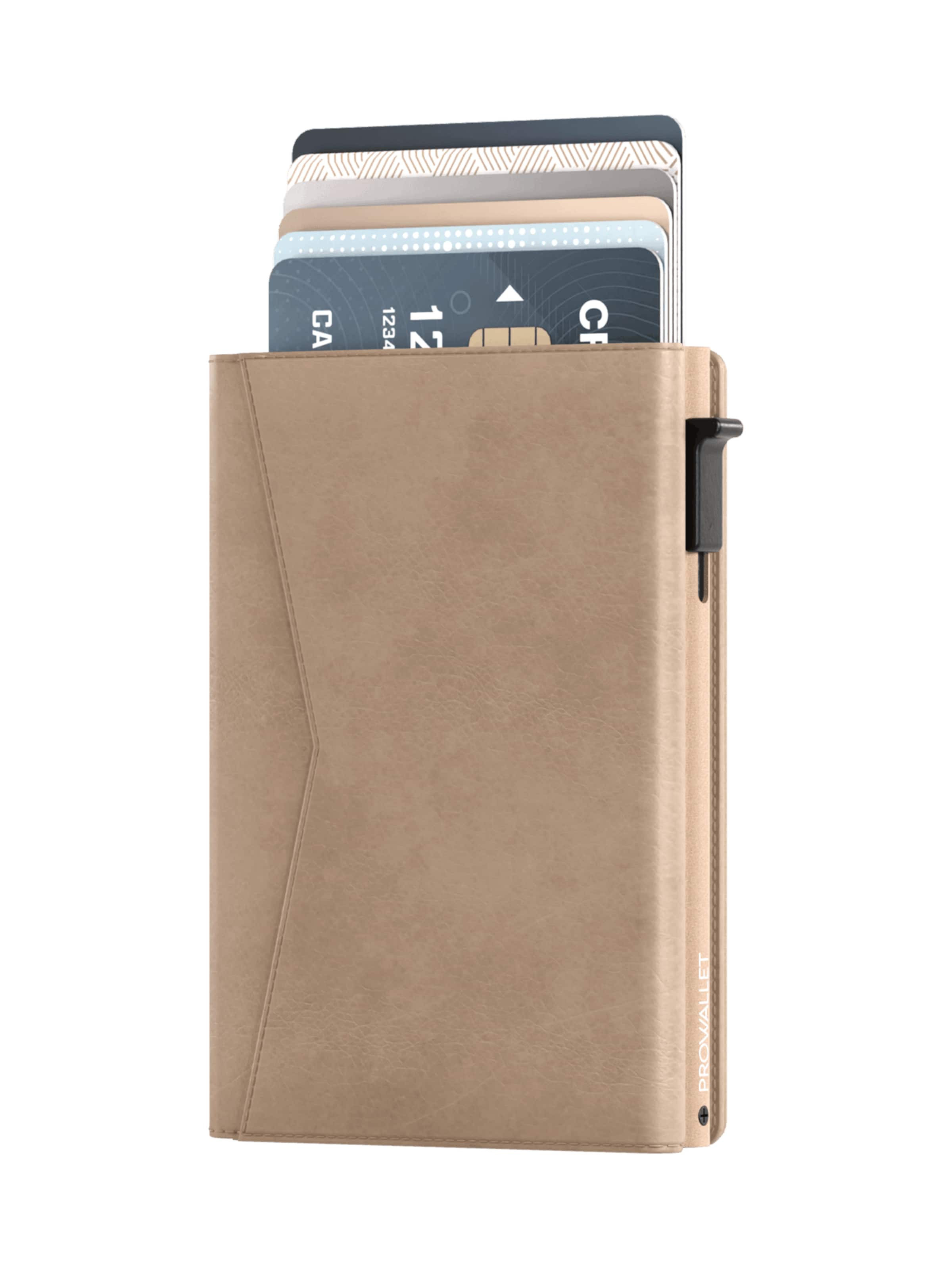 Prowallet Wallet 'Pasjeshouder Classic' in Beige: front