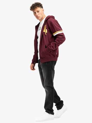 LONSDALE Bluza rozpinana 'Darfield' w kolorze czerwony