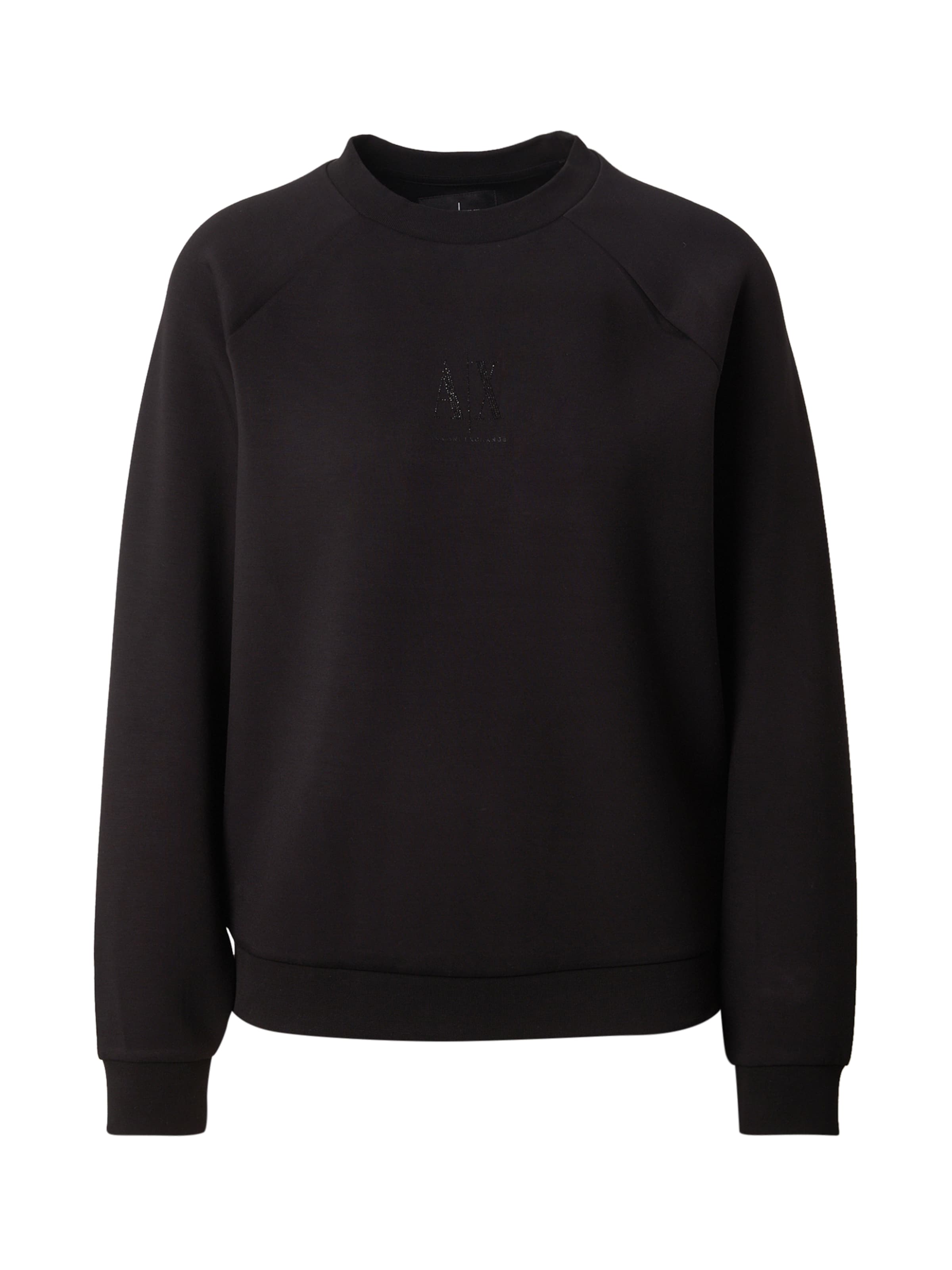 Felpa di ARMANI EXCHANGE in nero: frontale