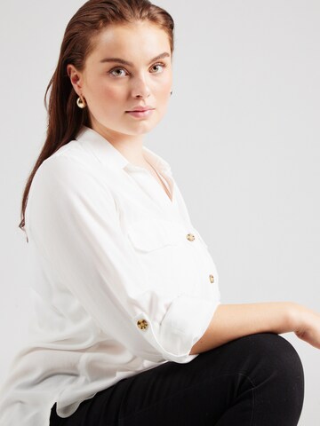 Vero Moda Curve Blouse 'Bumpy' in White