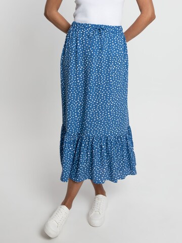 Threadbare Skirt 'Rain' in Blue: front