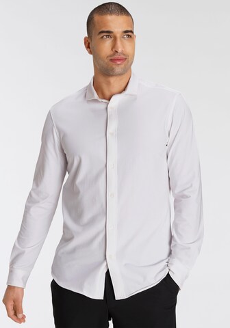 BRUNO BANANI Slim fit Button Up Shirt in White