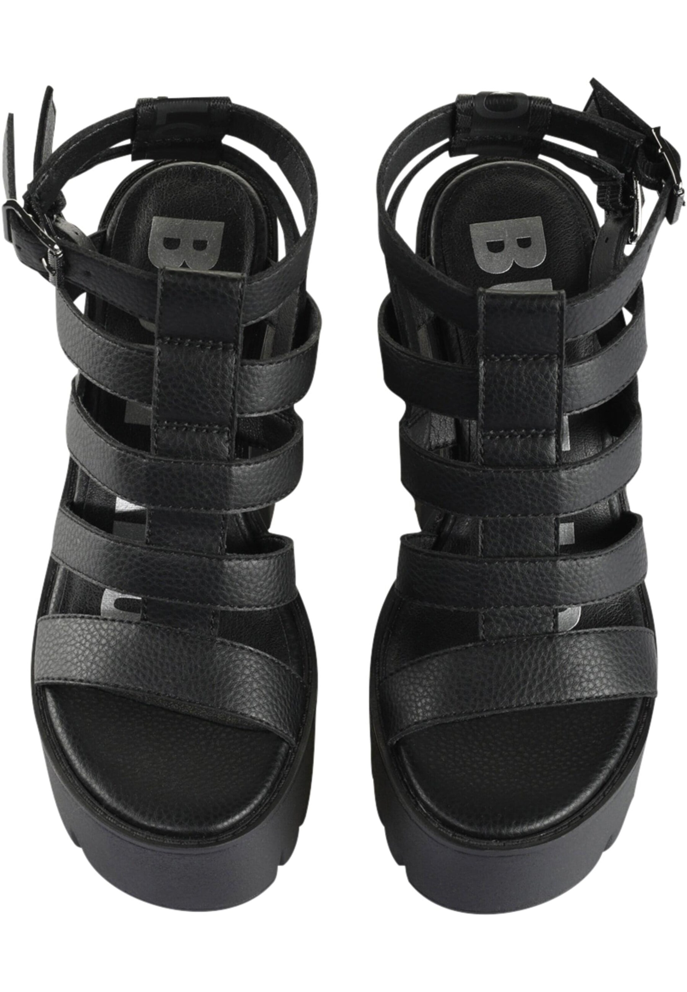 Sandale cu baretă 'Jalila' de la BUFFALO pe negru