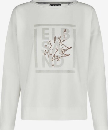 Sweat-shirt 'Adda' Elbsand en blanc : devant