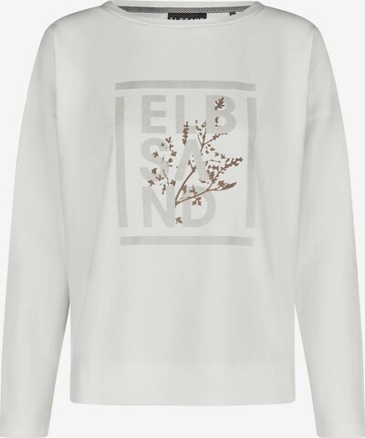Elbsand Sweatshirt 'Adda' in braun / hellgrau / weiß, Produktansicht