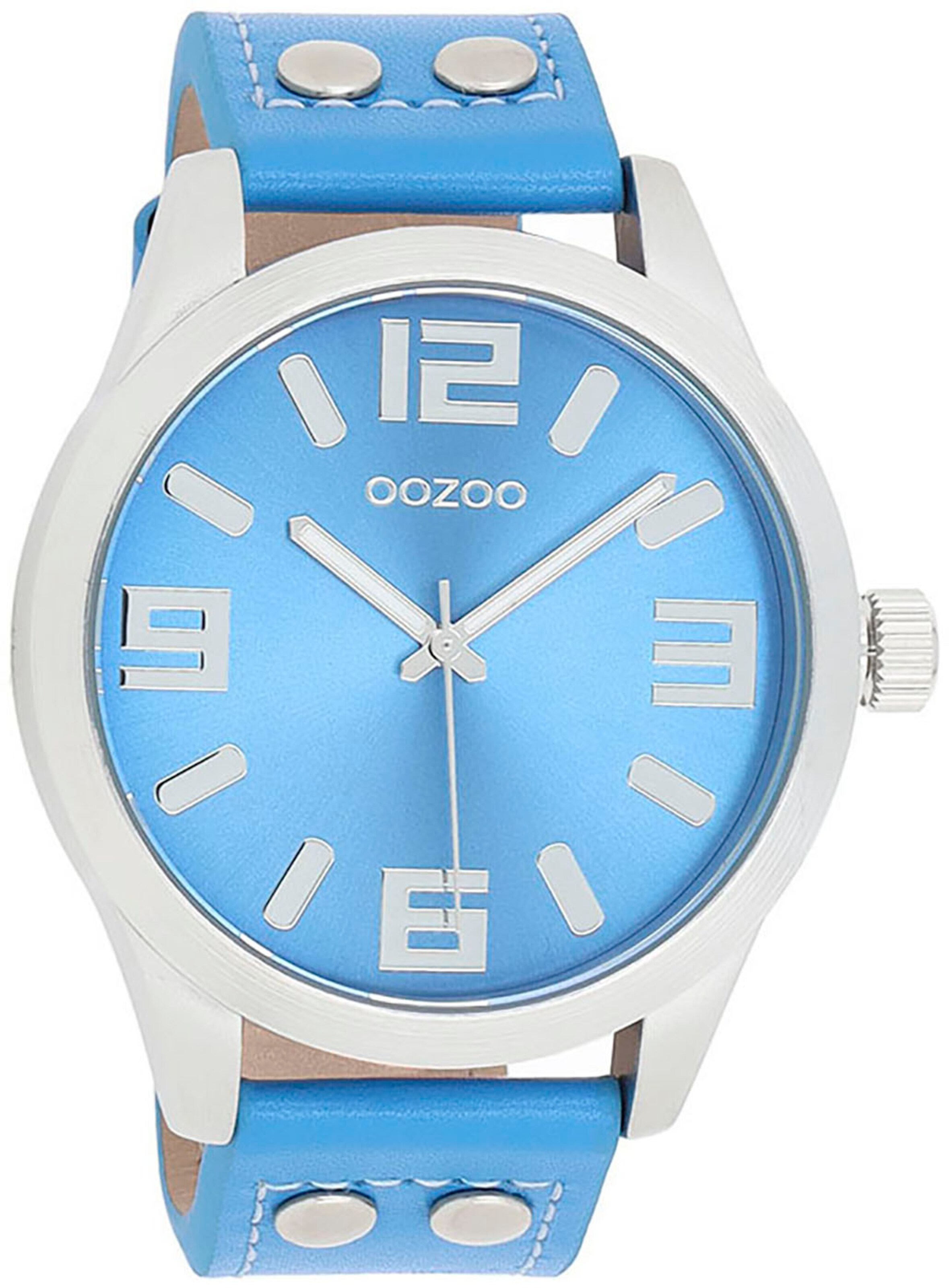 OOZOO Analog Watch in Blue: front