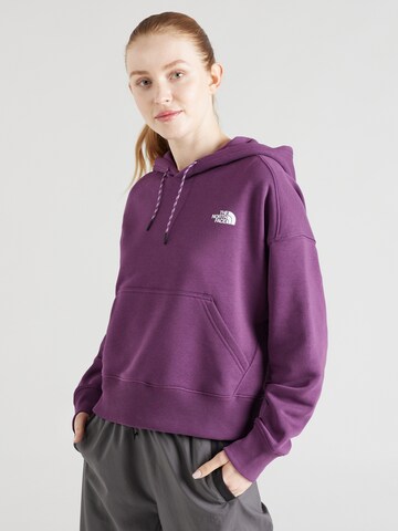 Felpa sportiva di THE NORTH FACE in lilla: frontale