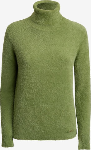 Influencer Pullover in Grün: Vorderseite