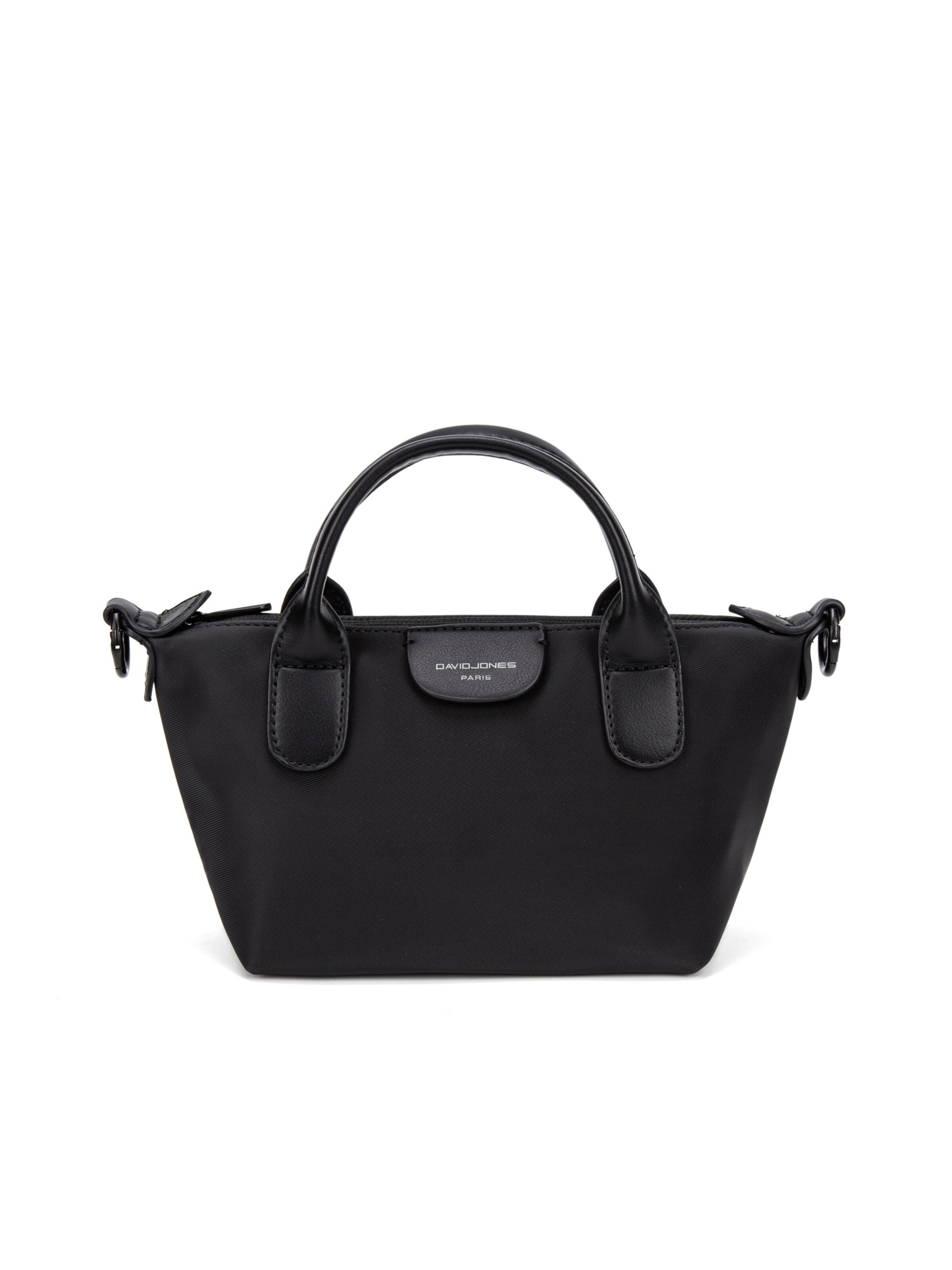Borsa a mano 'Mini Borsa a Mano David Jones Doppi Manici Zip' di David Jones in nero: frontale