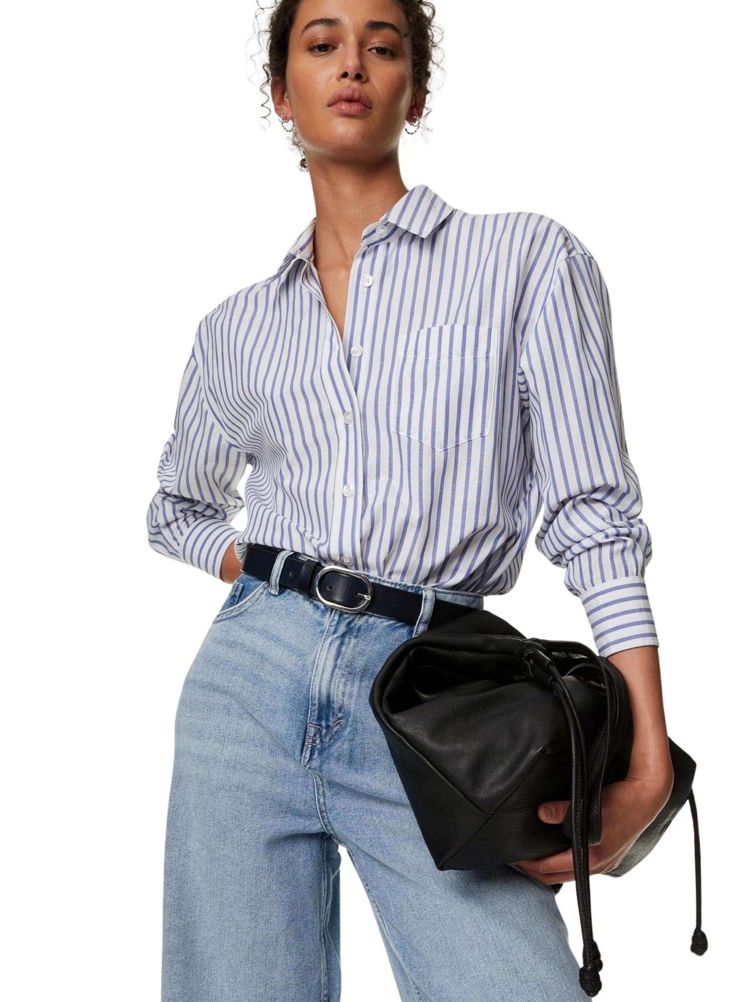 Marks & Spencer Wide leg Jeans in Blauw