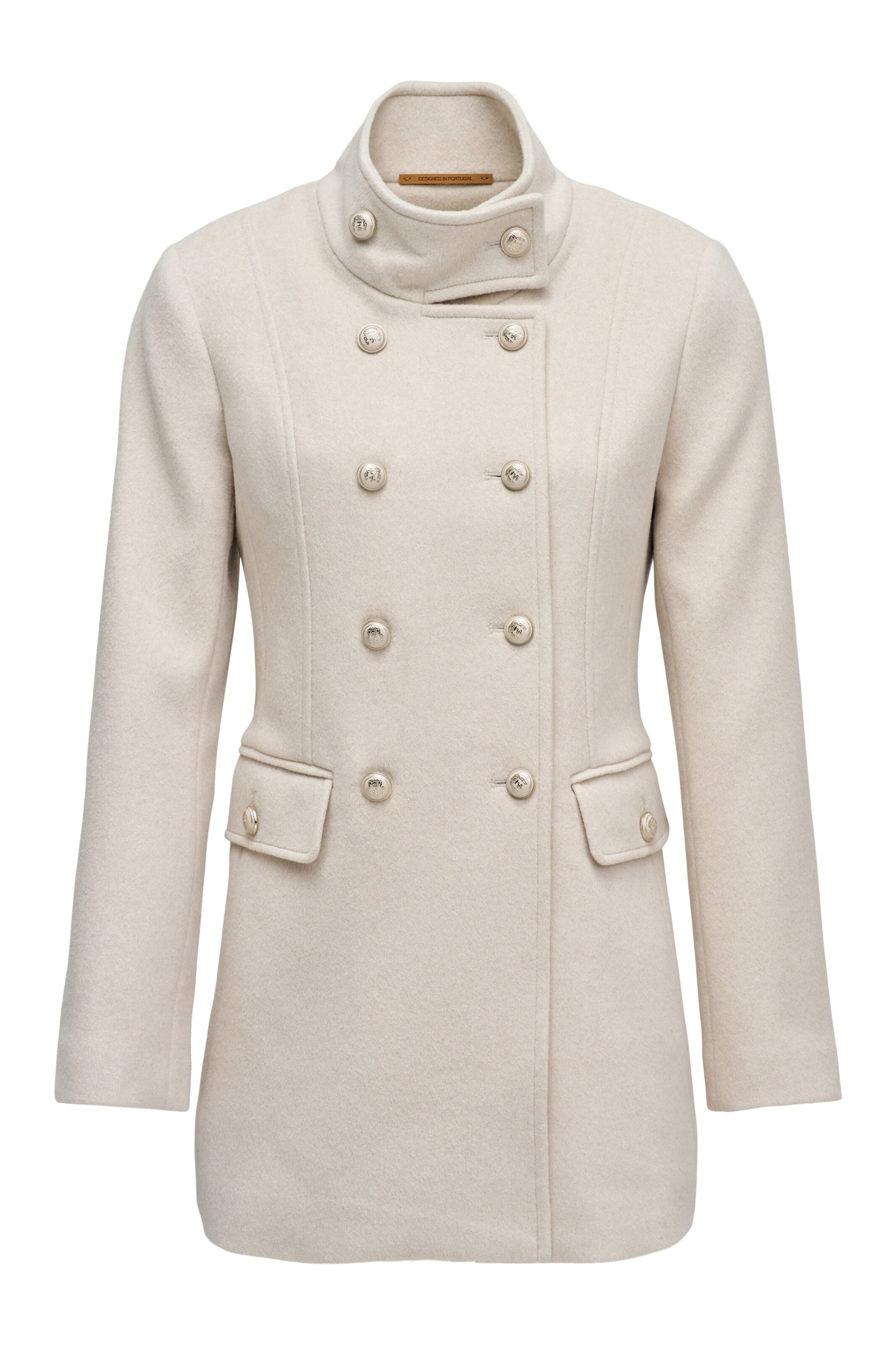 Salsa Jeans Between-seasons coat 'Pea ' in Beige: front