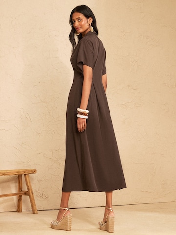 love & roses Kleid in Braun