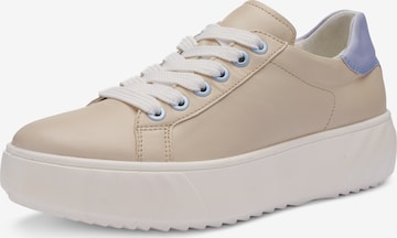 Baskets basses ARA en beige : devant