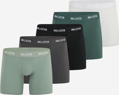 HOLLISTER Bokserki w kolorze ciemnoszary / szmaragdowy / pastelowy zielony / czarny / białym, Podgląd produktu