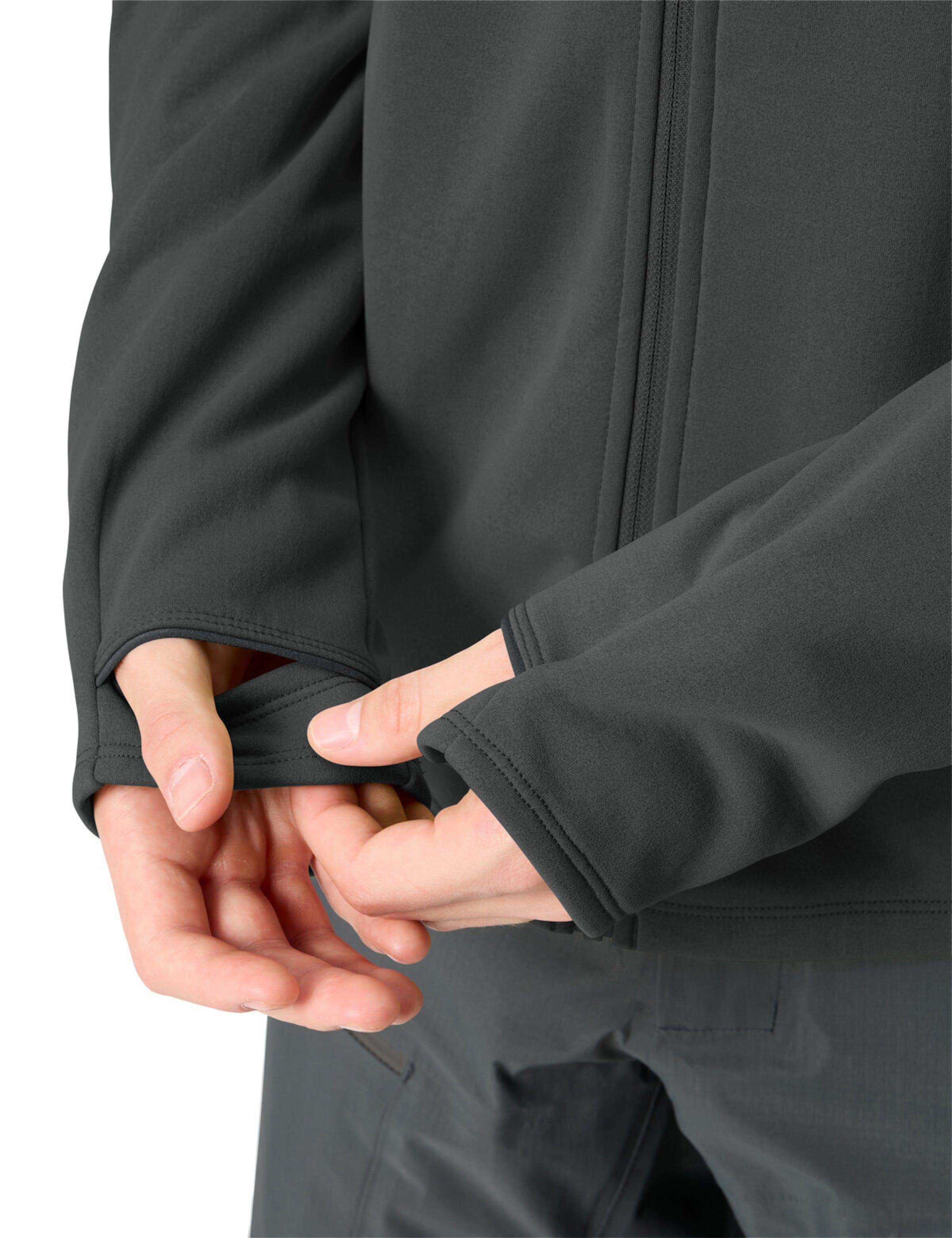 VAUDE Athletic fleece jacket 'Monviso III' in Grey