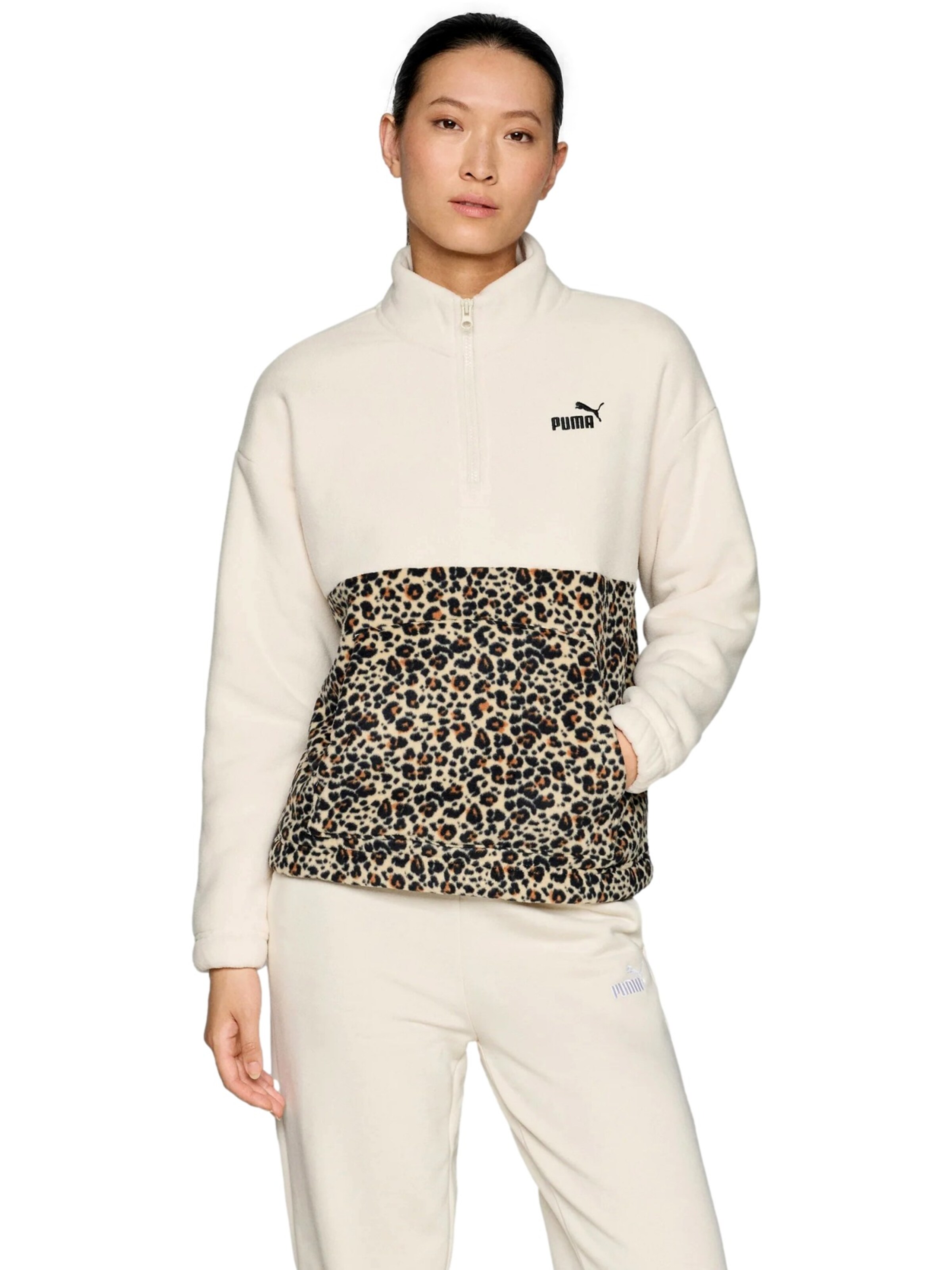 PUMA - Jersey deportivo 'Ess Graphic' en beige: frente