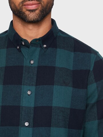Threadbare Regular fit Button Up Shirt 'Logan' in Green