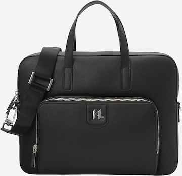 Karl Lagerfeld Aktówka w kolorze czarny: przód