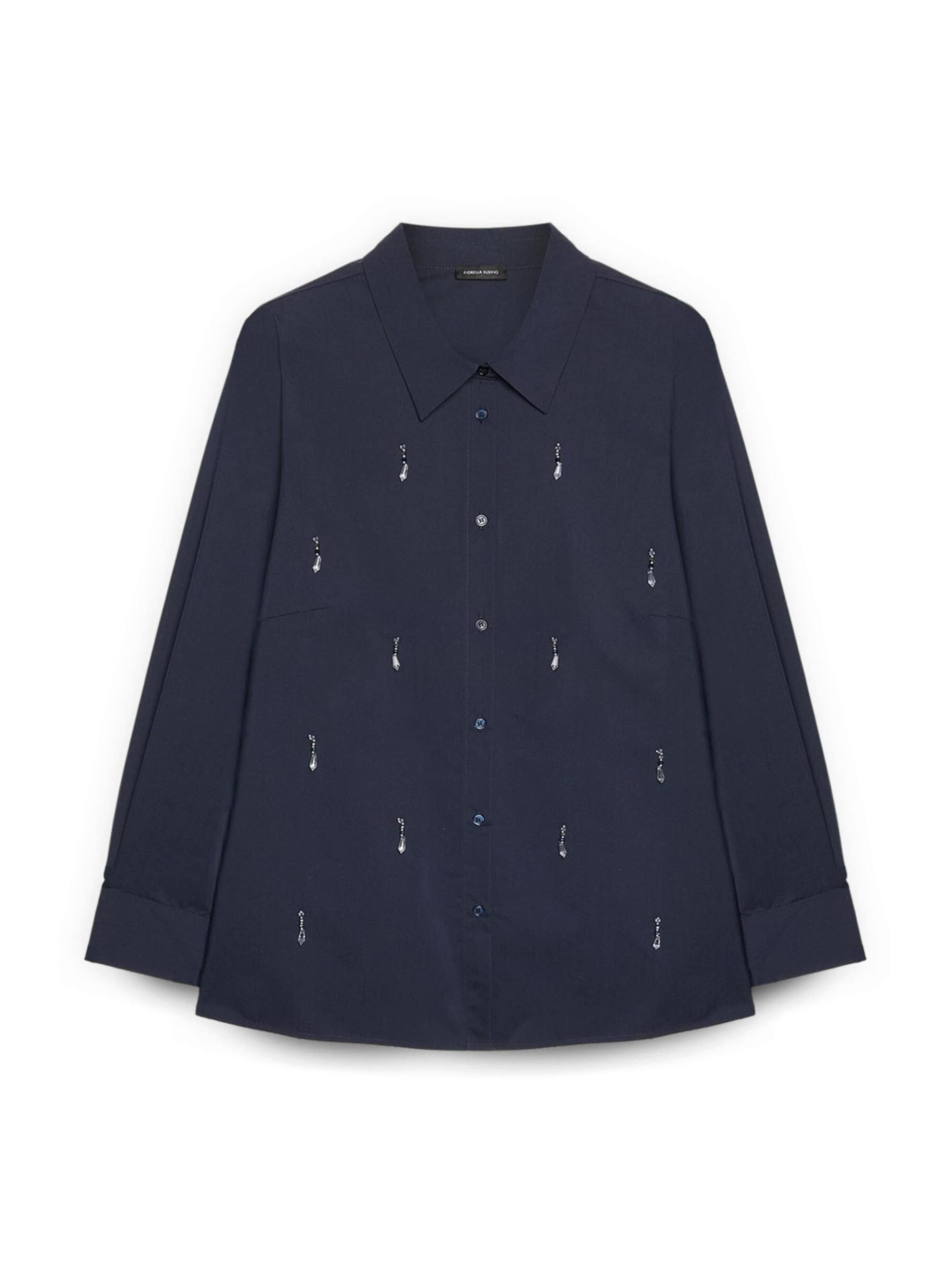 Fiorella Rubino - Blusa en azul: frente