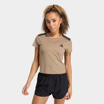 ADIDAS PERFORMANCE T-Shirt in Beige: Vorderseite