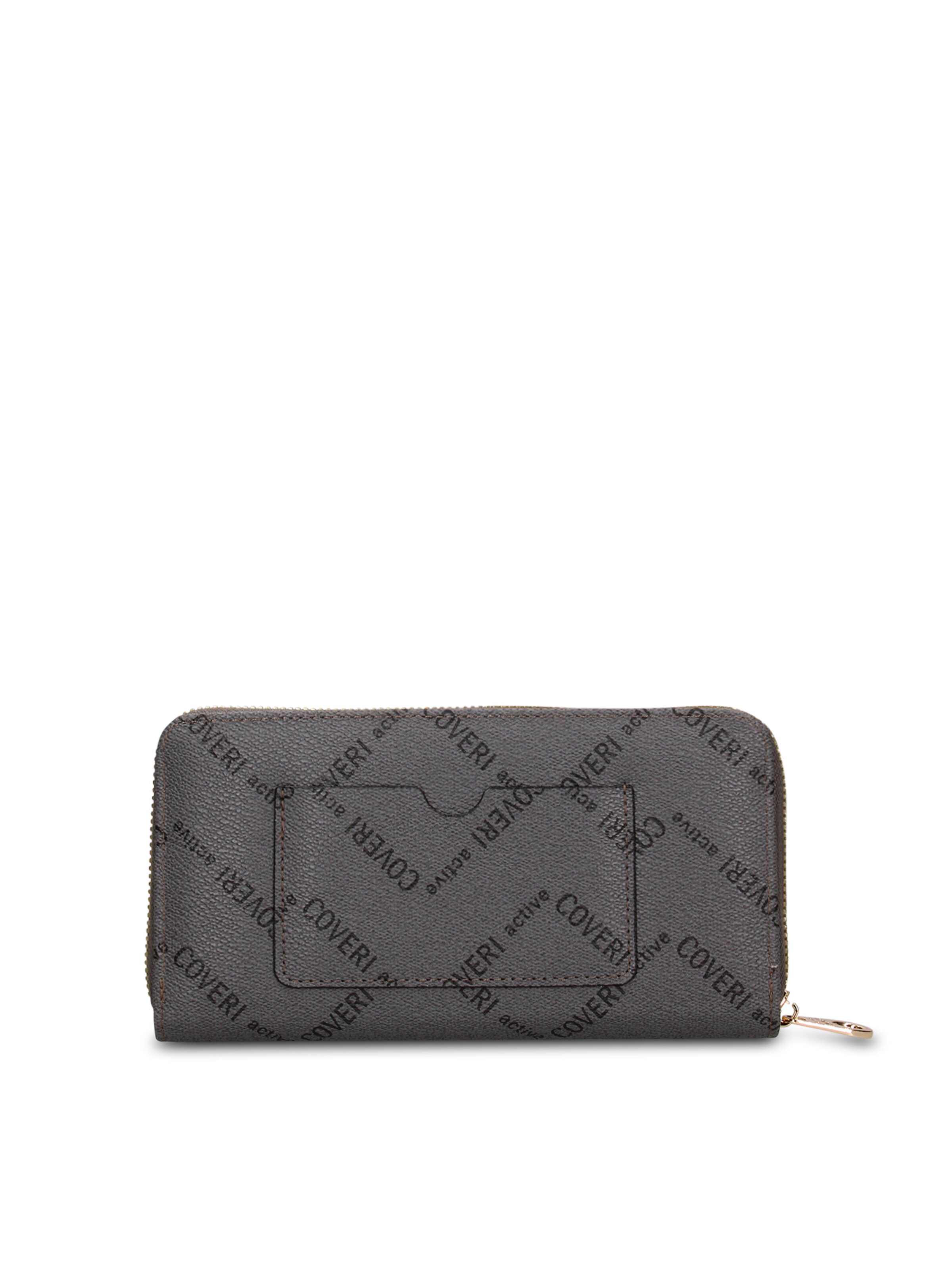 Portamonete 'Portafoglio donna con zip Coveri Collection' di Coveri Collection in grigio