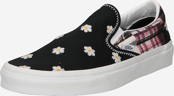 VANS - Zapatillas sin cordones 'Classic' en negro: frente