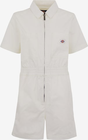 Tuta jumpsuit di DICKIES in bianco: frontale