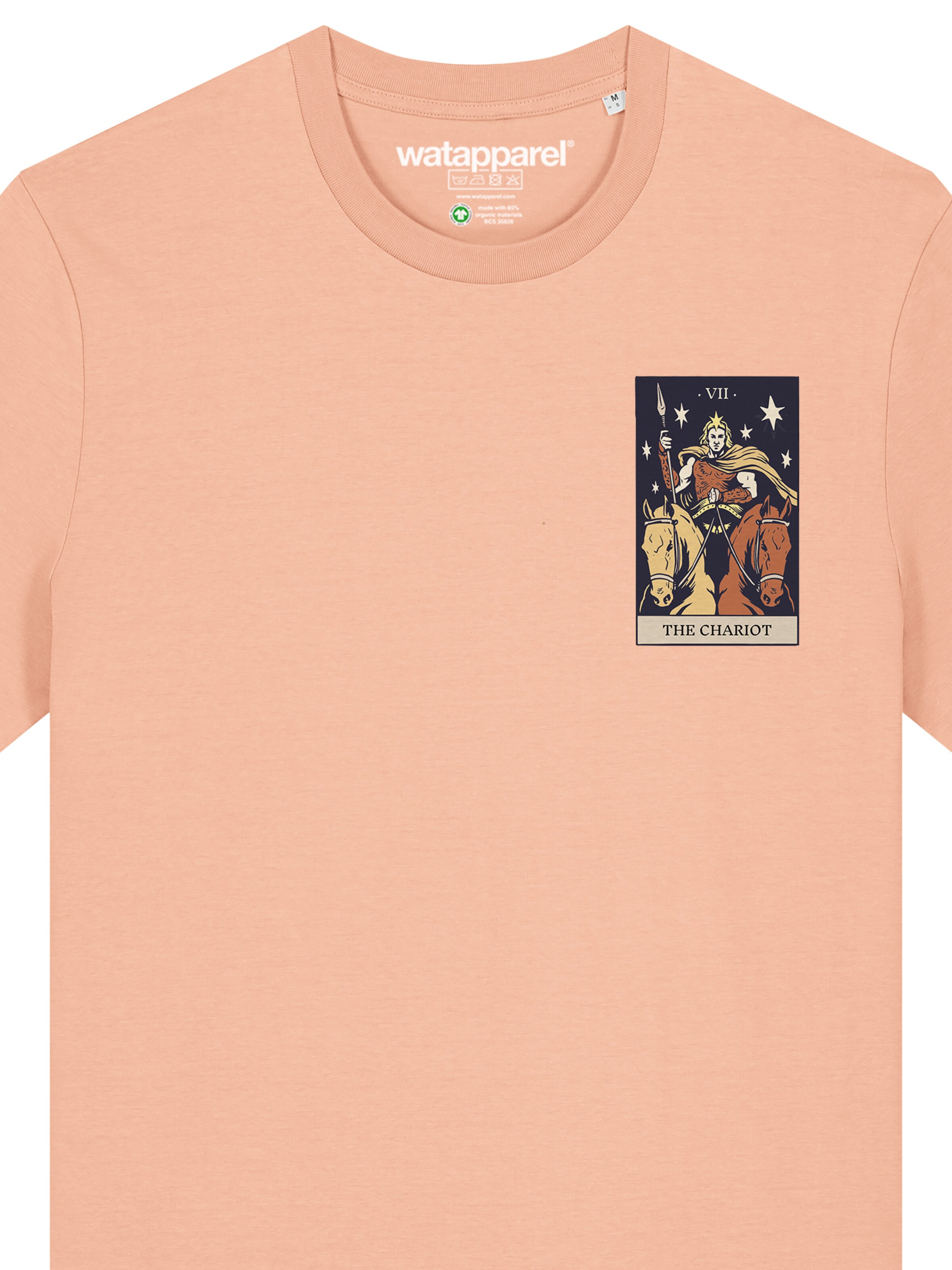 T-Shirt 'Tarot The Chariot' Watapparel en orange