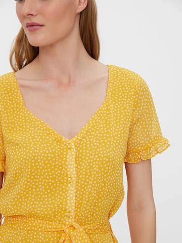 VERO MODA Dress 'Caro' in Yellow