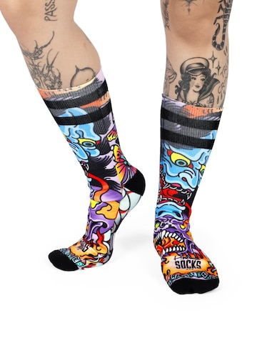 American Socks Socks 'Hannya' in Black