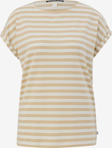 QS T-Shirt in Beige: Vorderseite