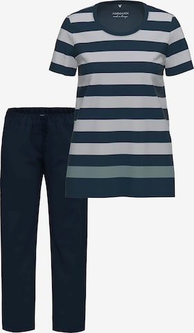 Ammann Pyjama 'Night & Home' in Blau: Vorderseite