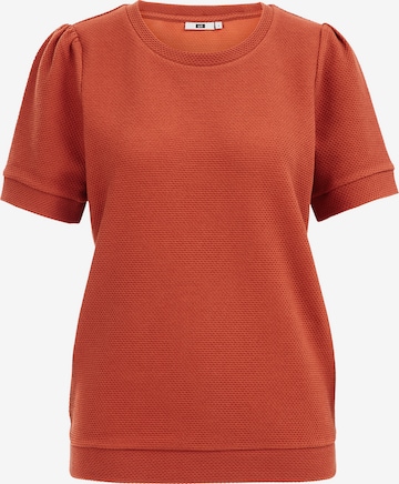 Sweat-shirt WE Fashion en marron : devant
