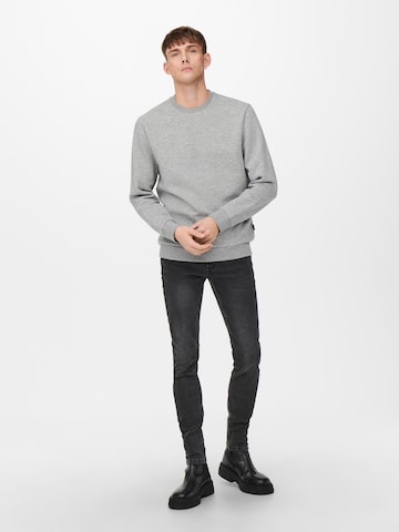 Sweat-shirt Only & Sons en gris