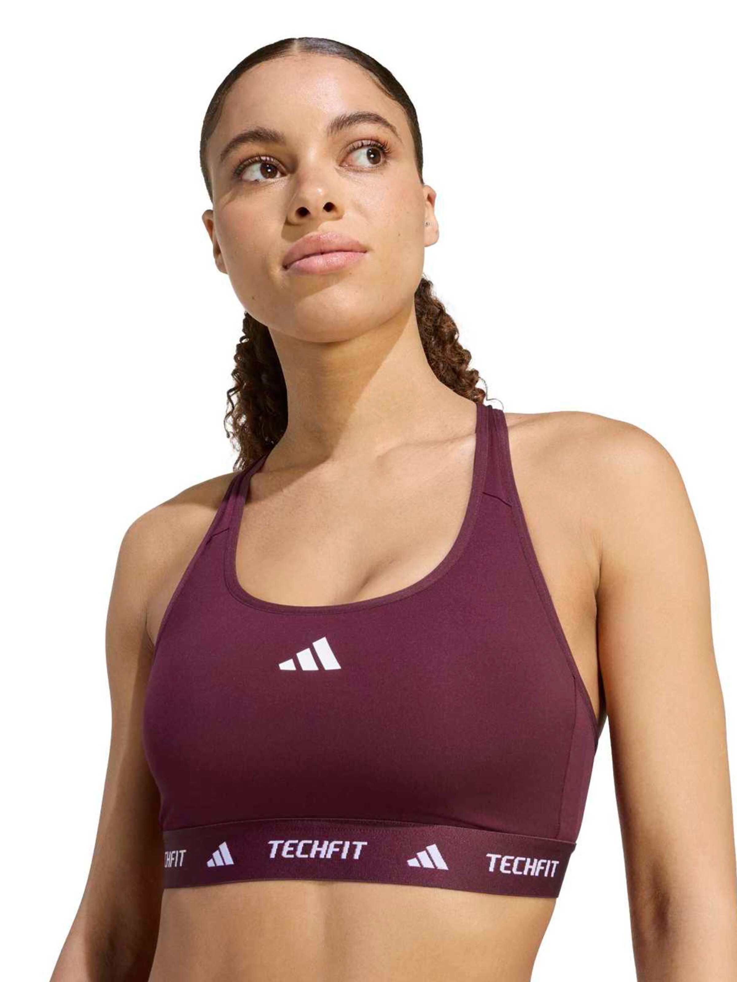 ADIDAS PERFORMANCE - Soutien Bustier Soutien de desporto em castanho
