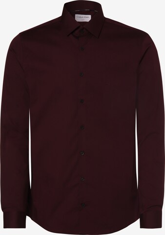 Calvin Klein Business Shirt in Purple: front